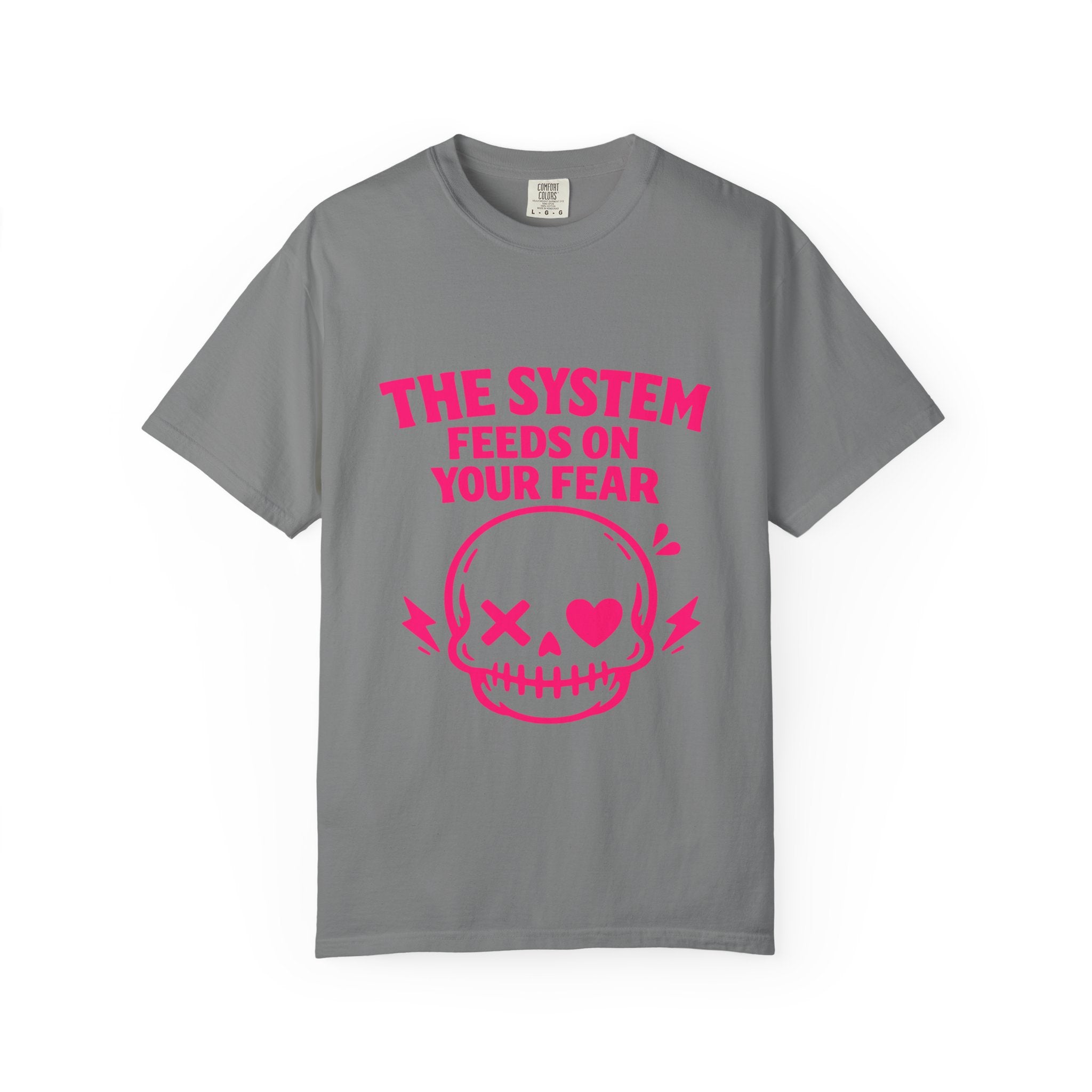 The System Feeds On Your Fear Skull T-Shirt