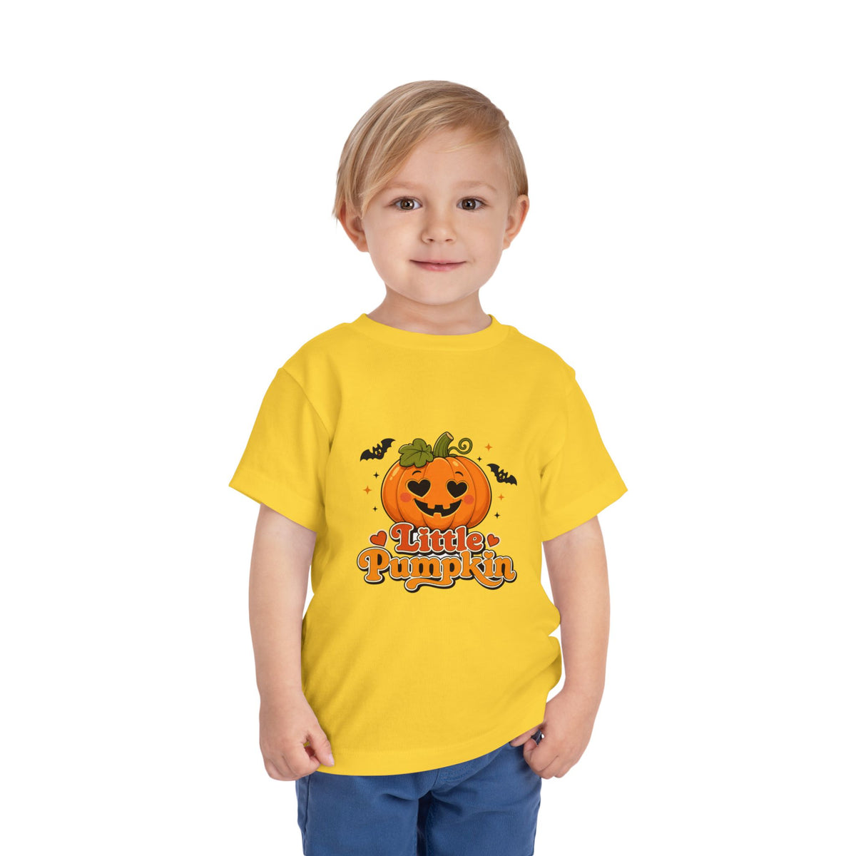 Toddler Tee — "Little Pumpkin" Halloween Jack-o'-Lantern Shirt