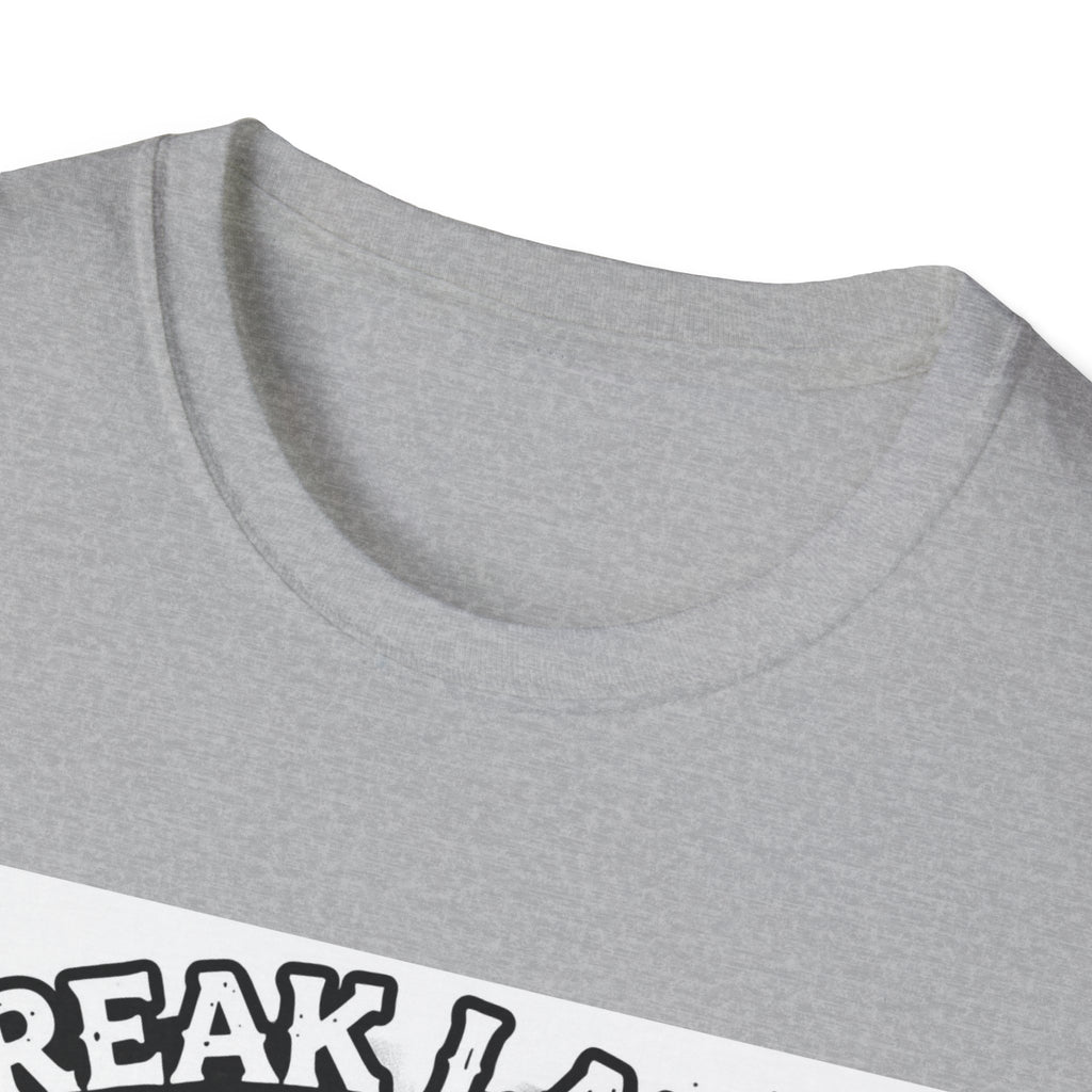 Break Laws Not Hearts Skeleton Guitar T-Shirt