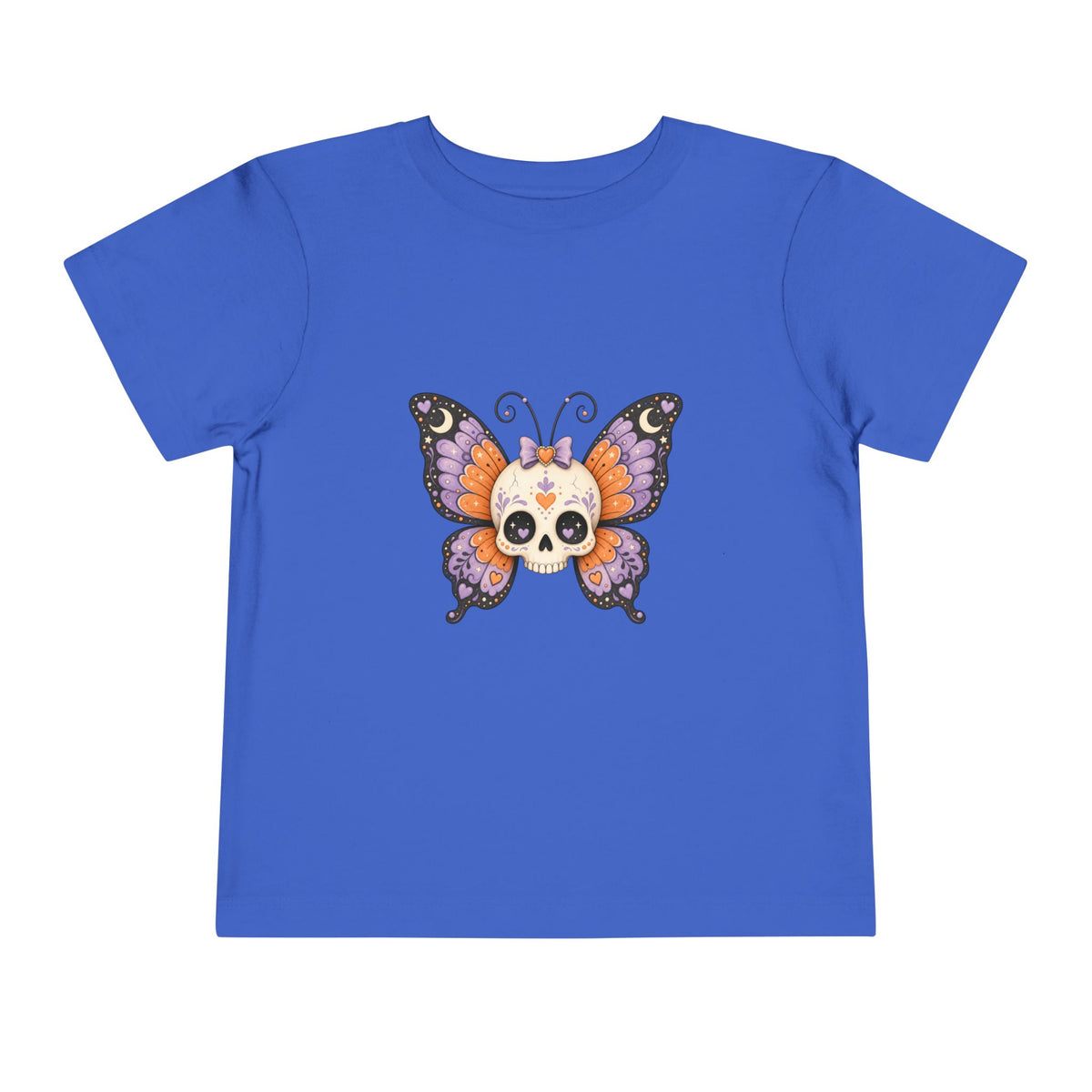 Toddler Tee — Sugar Skull Butterfly Graphic (Day of the Dead Kids Shirt)