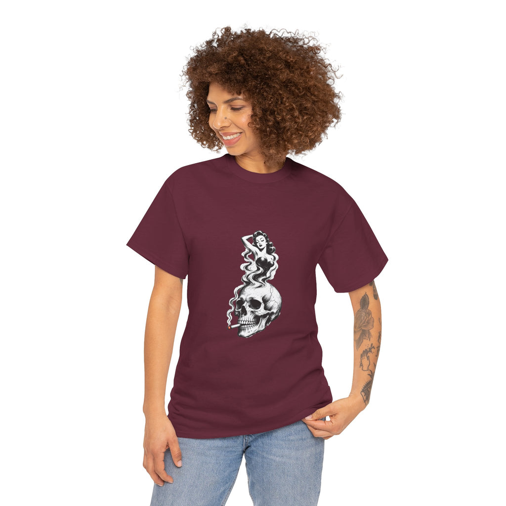 Skull & Pin-Up Graphic Tee
