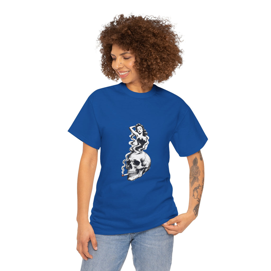 Skull & Pin-Up Graphic Tee