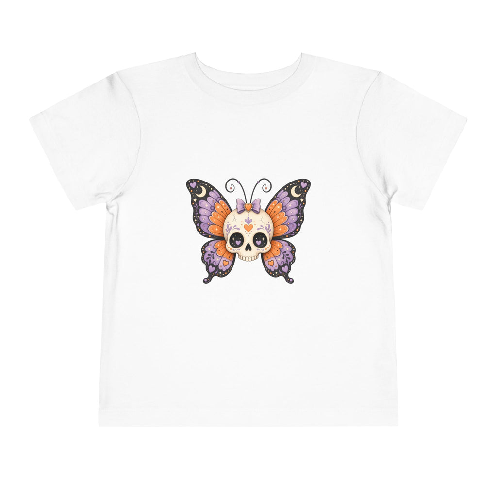Toddler Tee — Sugar Skull Butterfly Graphic (Day of the Dead Kids Shirt)