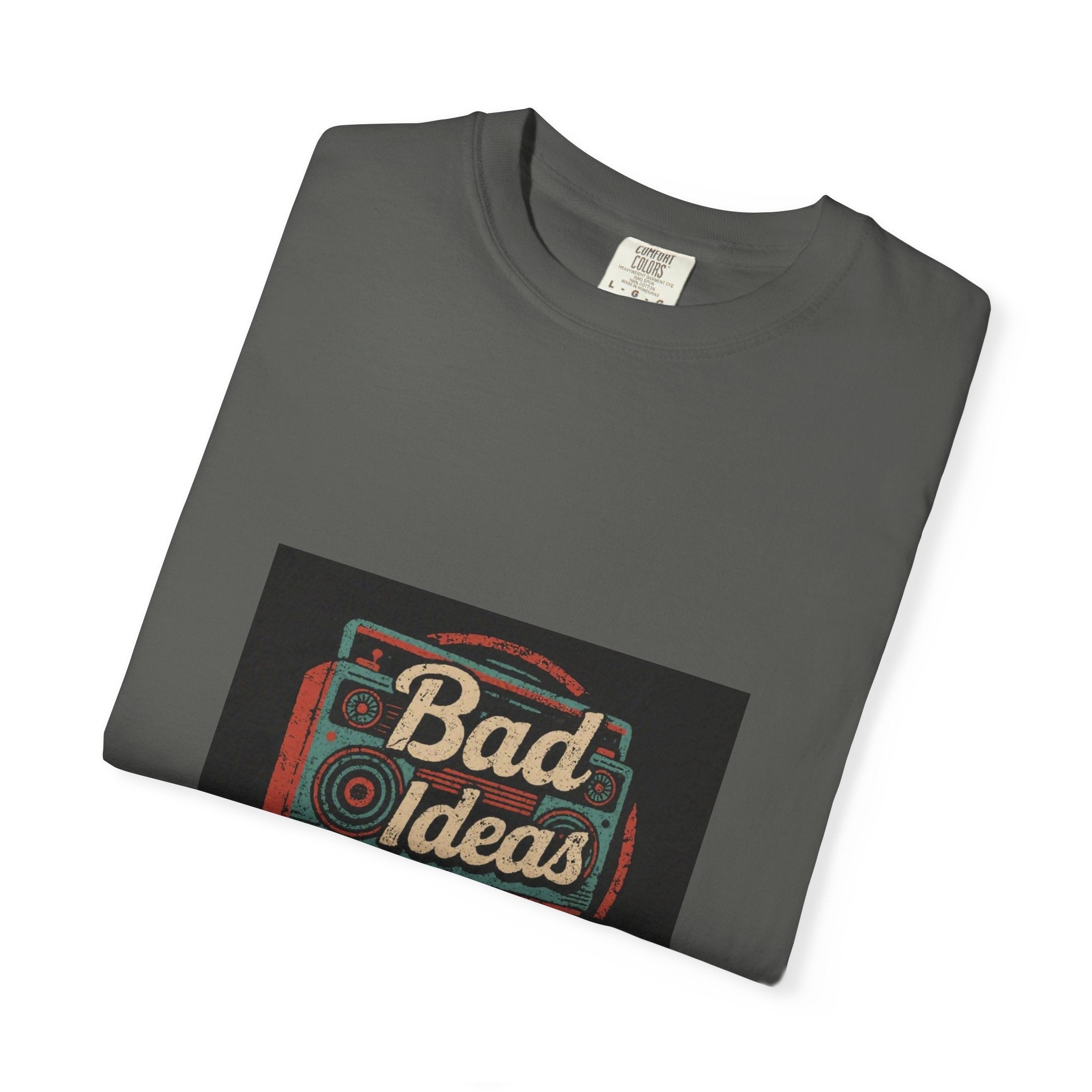 Bad Ideas Welcome T-Shirt — Retro Camera Graphic Tee
