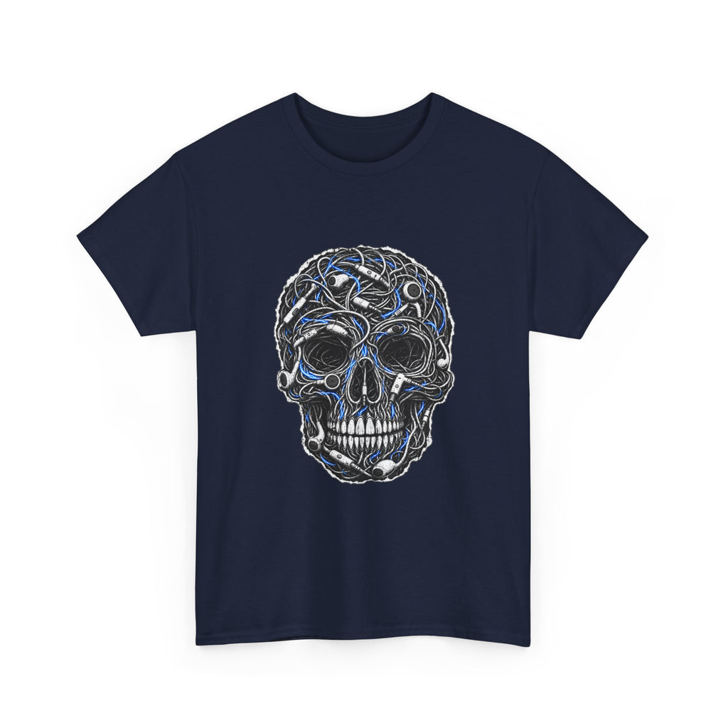 Sketched Celtic Skull Tee – Gothic Skull Graphic T-Shirt