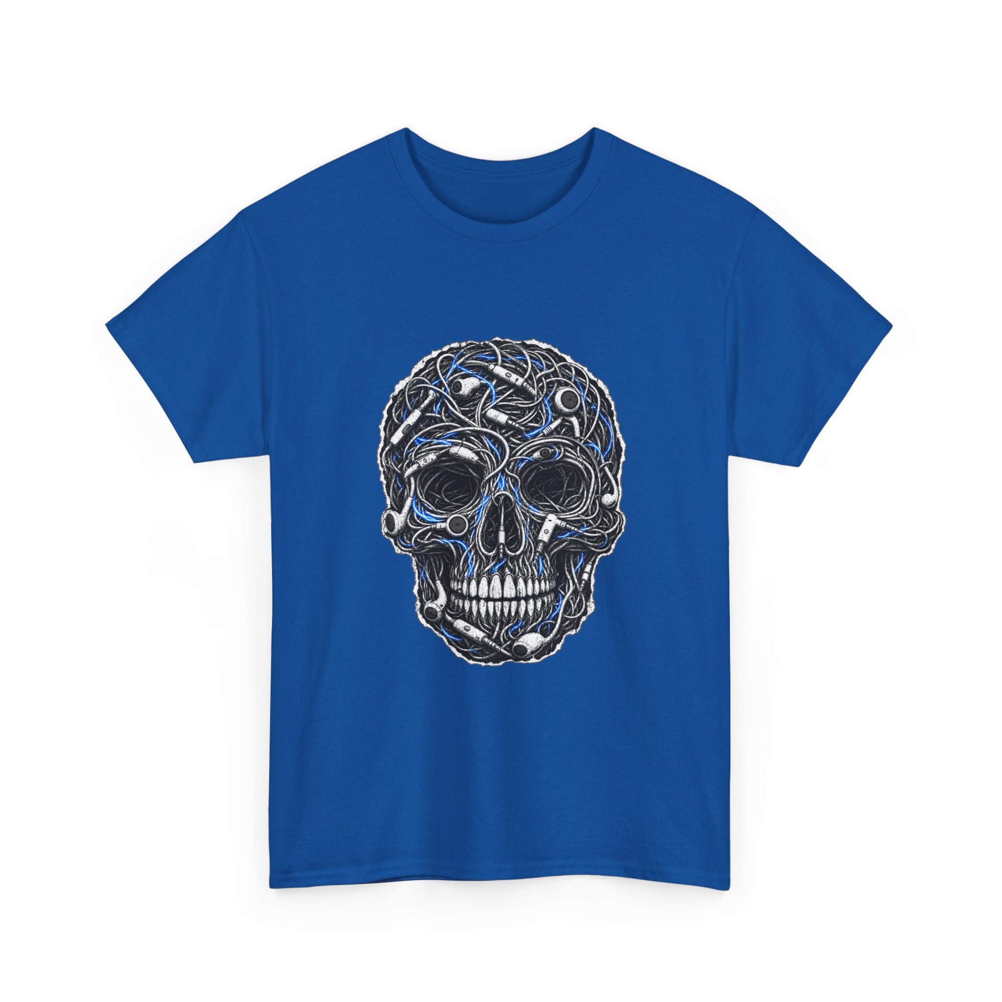Sketched Celtic Skull Tee – Gothic Skull Graphic T-Shirt