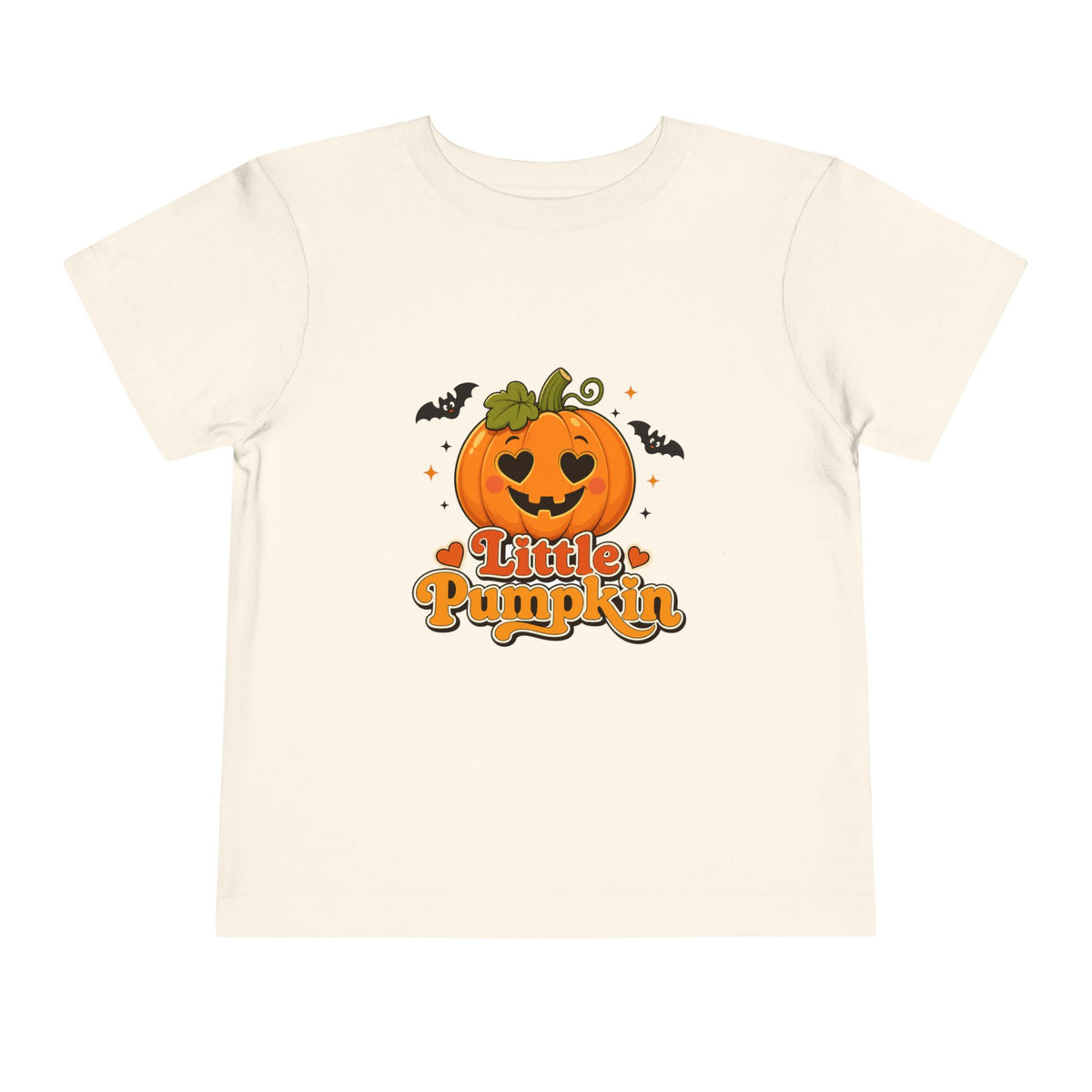 Toddler Tee — "Little Pumpkin" Halloween Jack-o'-Lantern Shirt