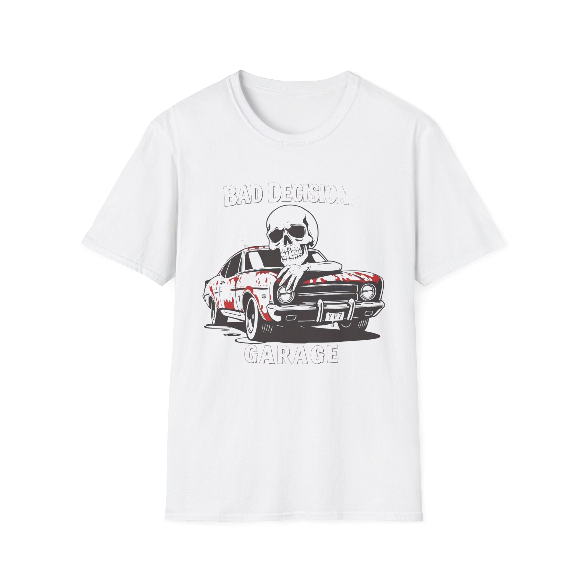 Skull & Classic Car T-Shirt — Bad Dream Garage Graphic Tee