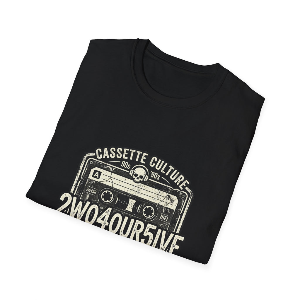 Cassette Culture Vintage Tape T-Shirt — "2W04OUR5IVE" Retro Mix Tape Tee