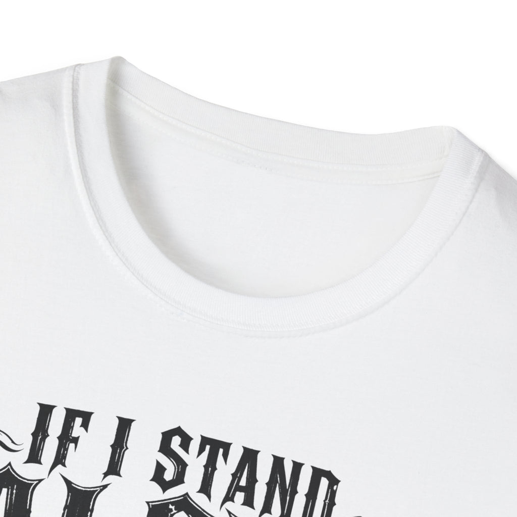 If I Stand Alone Skull Tee — Trust No One Middle Finger Shirt