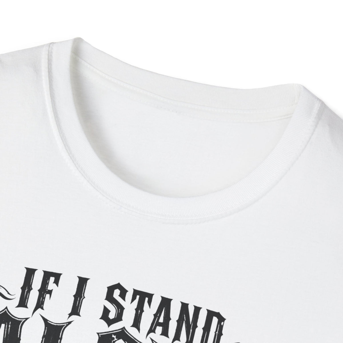 If I Stand Alone Skull Tee — Trust No One Middle Finger Shirt