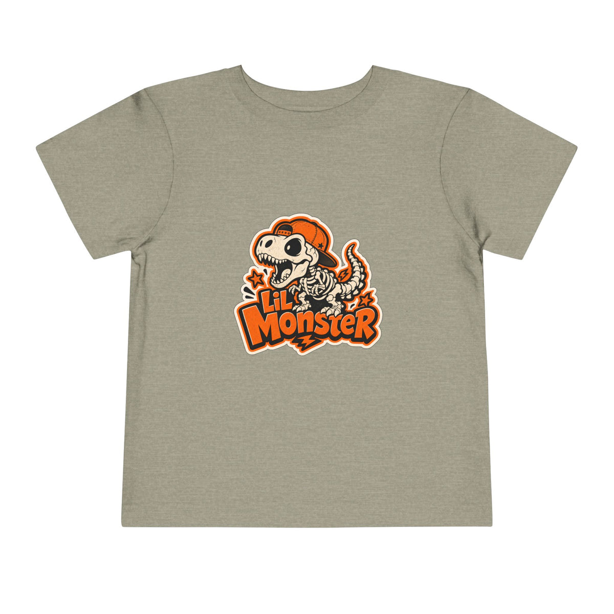 Toddler Tee — 'Lil Monster' Skeleton Dino Graphic, Cute Halloween Shirt for Kids