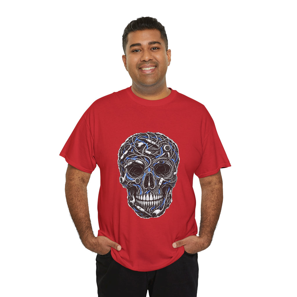 Sketched Celtic Skull Tee – Gothic Skull Graphic T-Shirt
