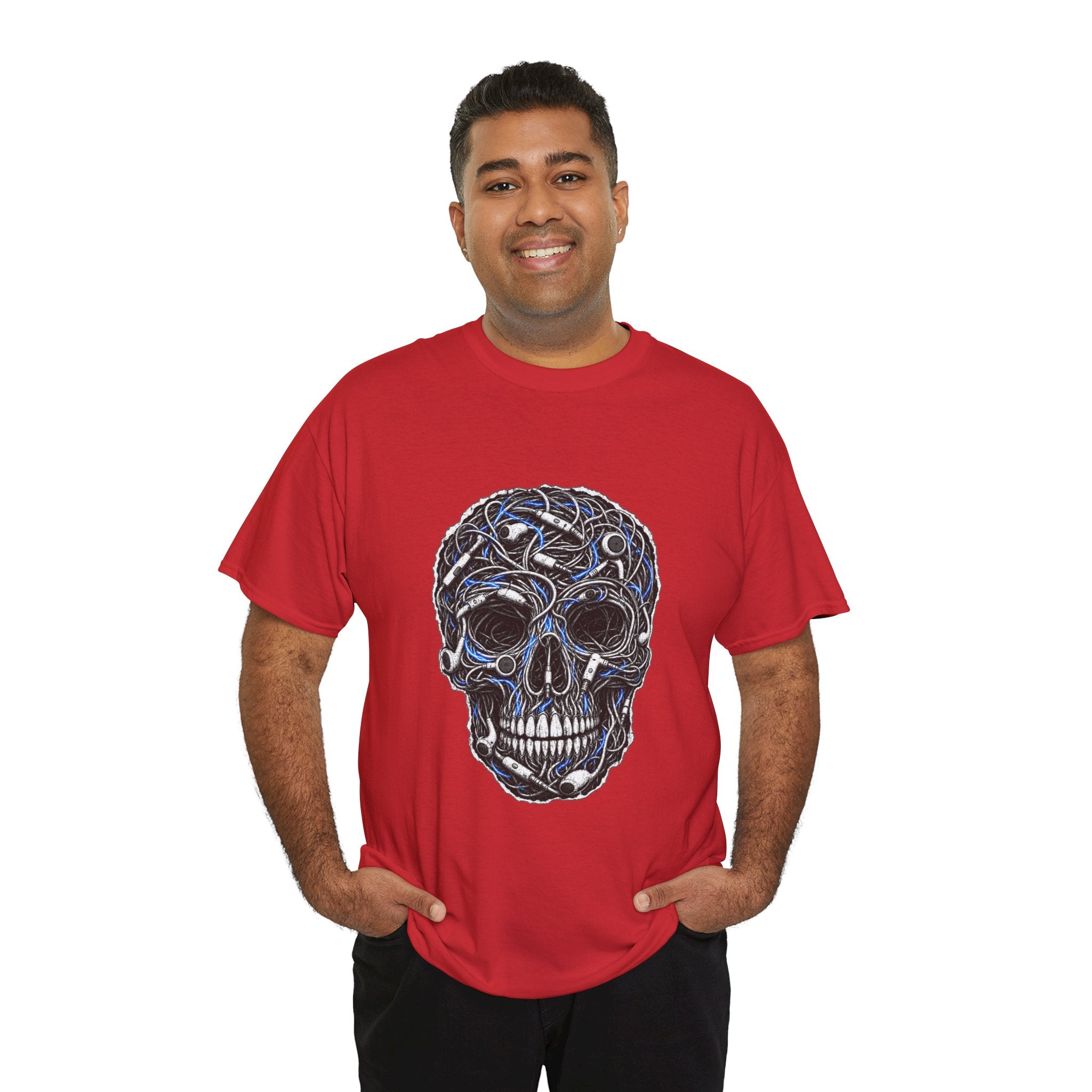Sketched Celtic Skull Tee – Gothic Skull Graphic T-Shirt