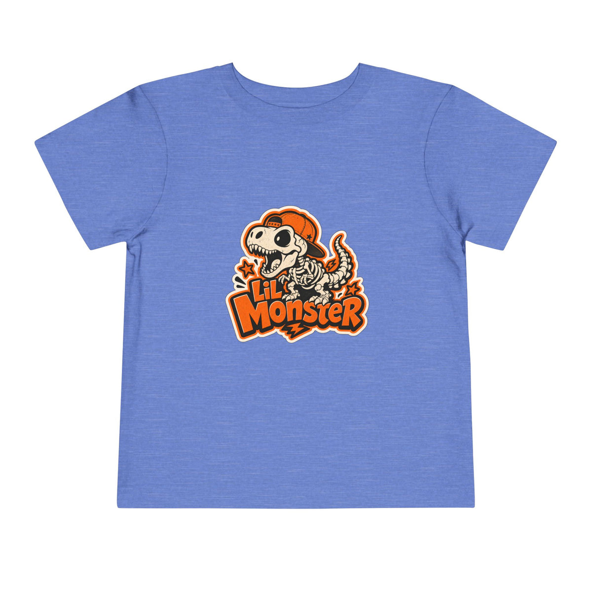 Toddler Tee — 'Lil Monster' Skeleton Dino Graphic, Cute Halloween Shirt for Kids