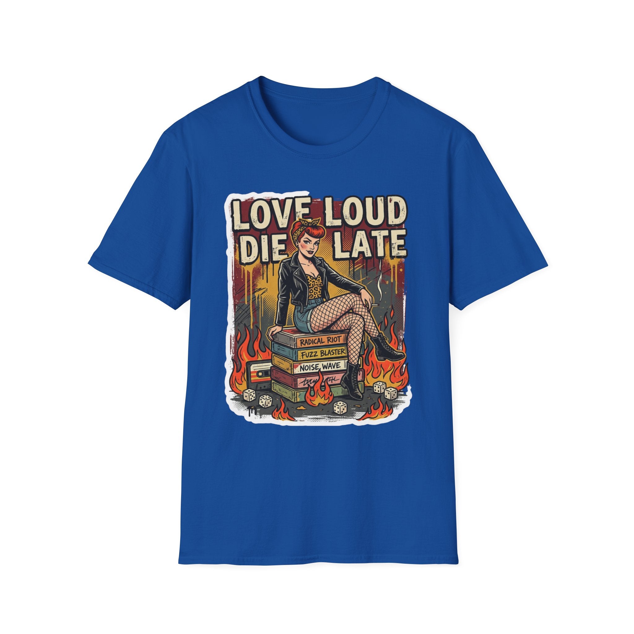 Love Loud Die Late Rocker Vintage T-Shirt