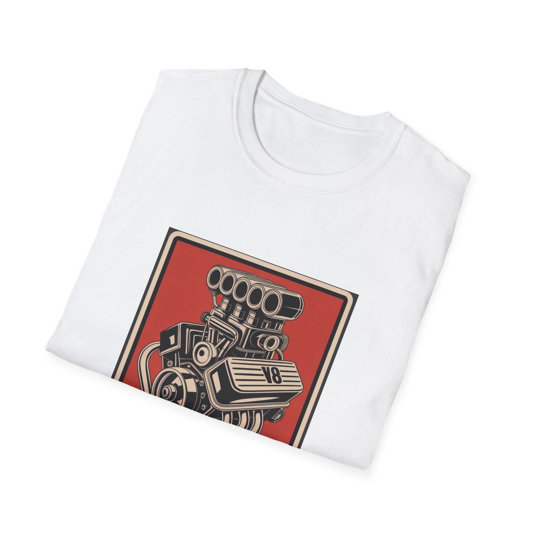 Horsepower Therapy Tee — Vintage V8 Engine Graphic T-Shirt