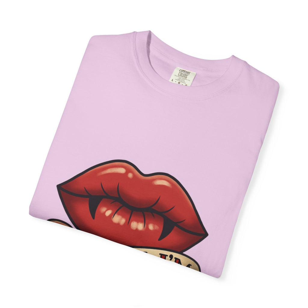 Vintage Tattoo Lips T-Shirt — "Bite Me, I'm Vintage" Graphic Tee