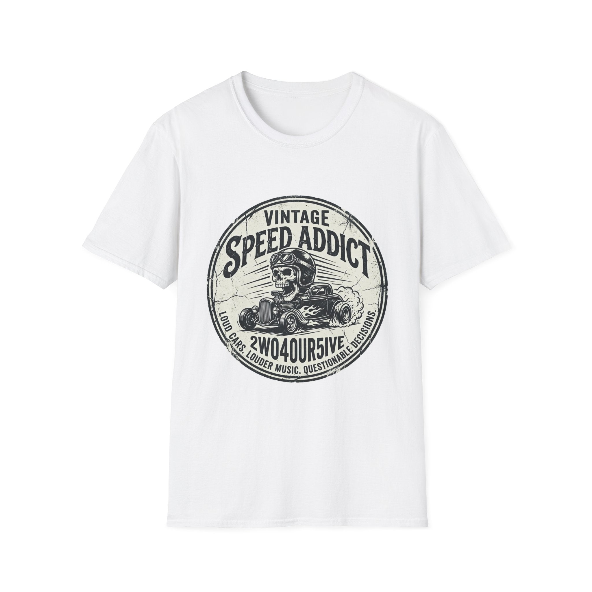 Vintage Speed Addict T-Shirt — Retro Hot Rod Racing Tee