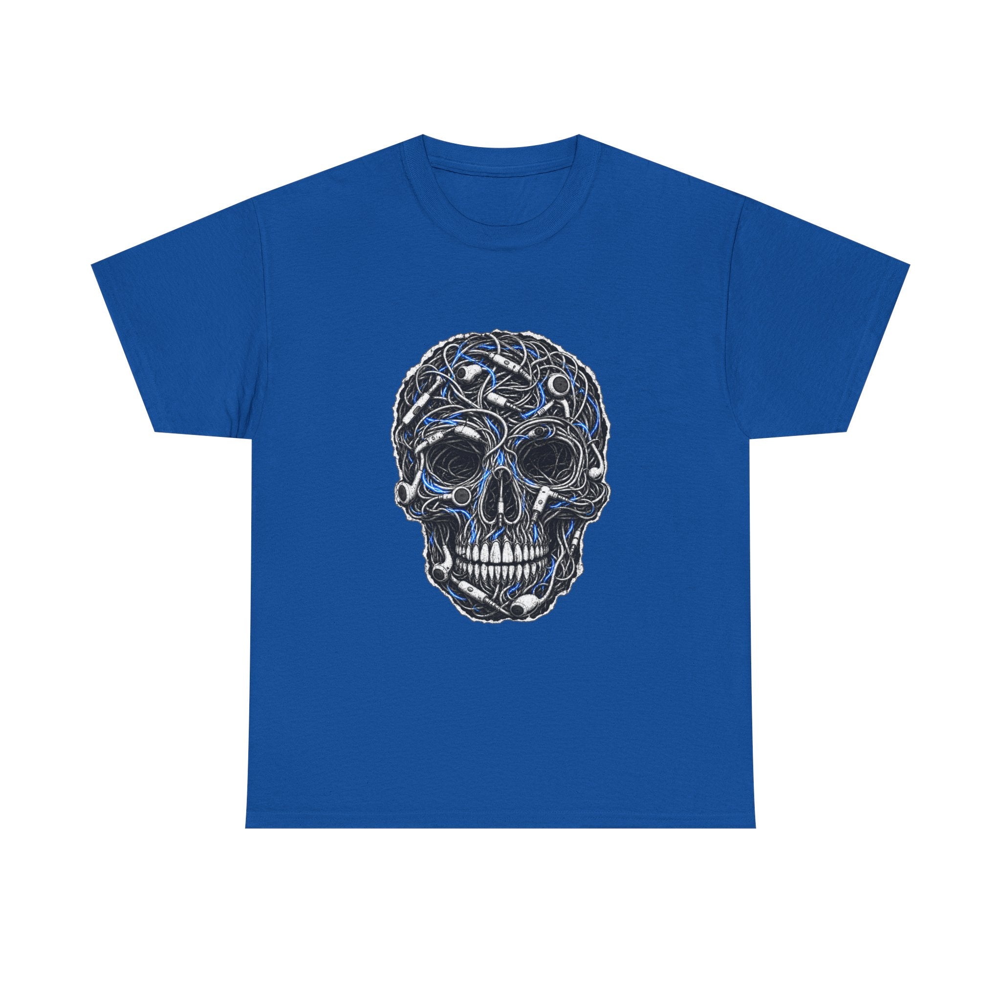 Sketched Celtic Skull Tee – Gothic Skull Graphic T-Shirt