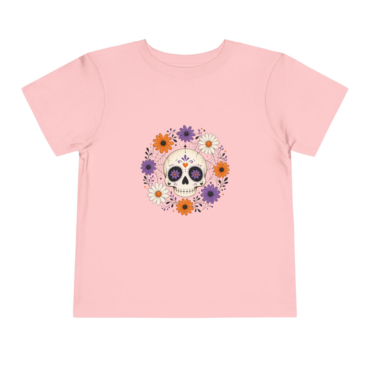 Toddler Tee — Floral Sugar Skull Day of the Dead Kids Shirt