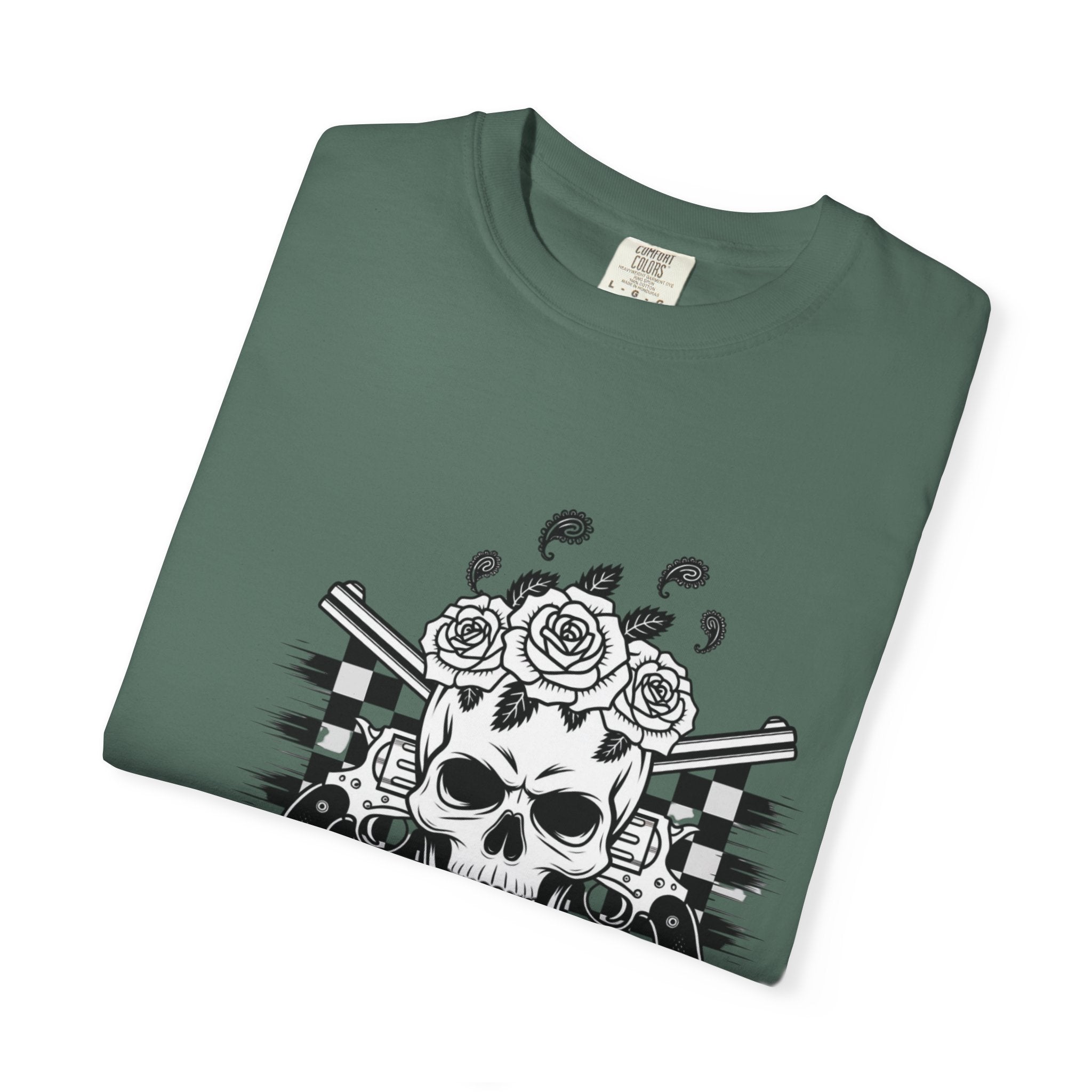 Skull & Roses T‑Shirt — "Freedom Ain't Free" Graphic Tee