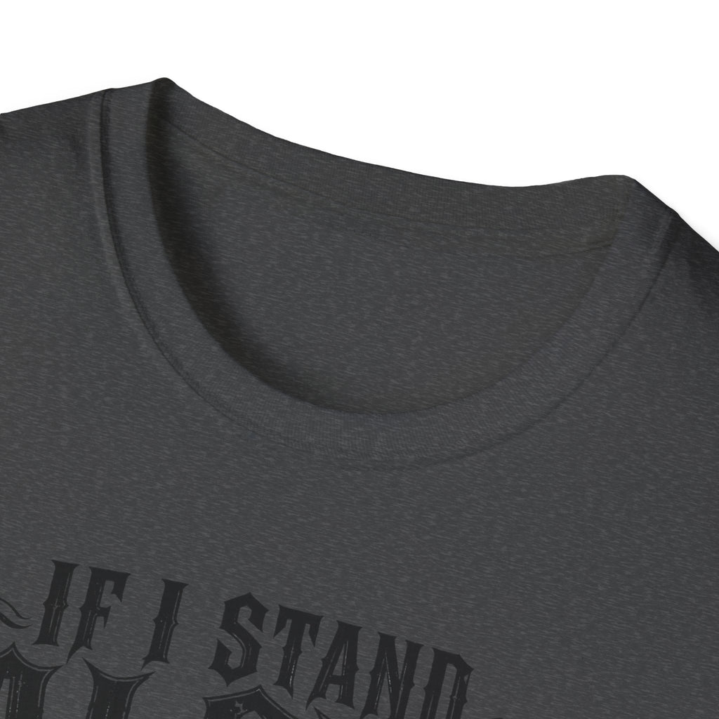 If I Stand Alone Skull Tee — Trust No One Middle Finger Shirt