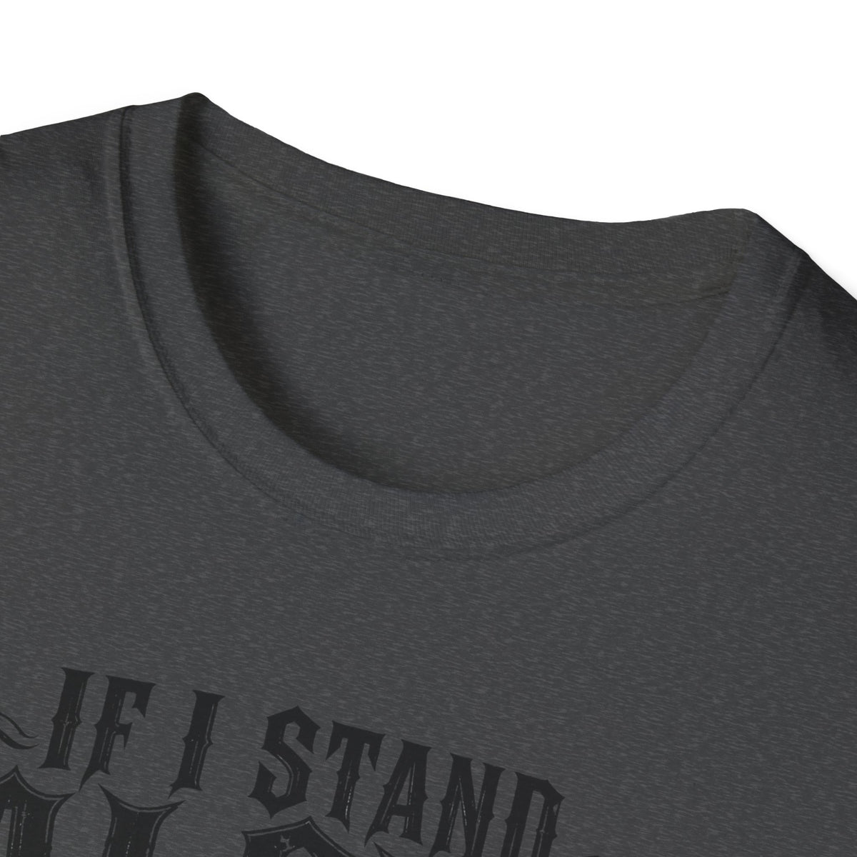 If I Stand Alone Skull Tee — Trust No One Middle Finger Shirt