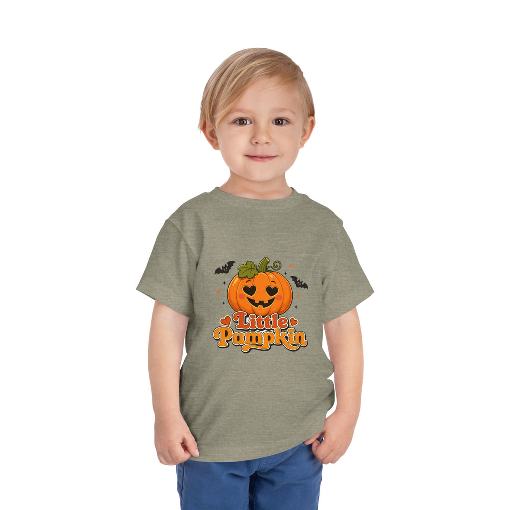 Toddler Tee — "Little Pumpkin" Halloween Jack-o'-Lantern Shirt