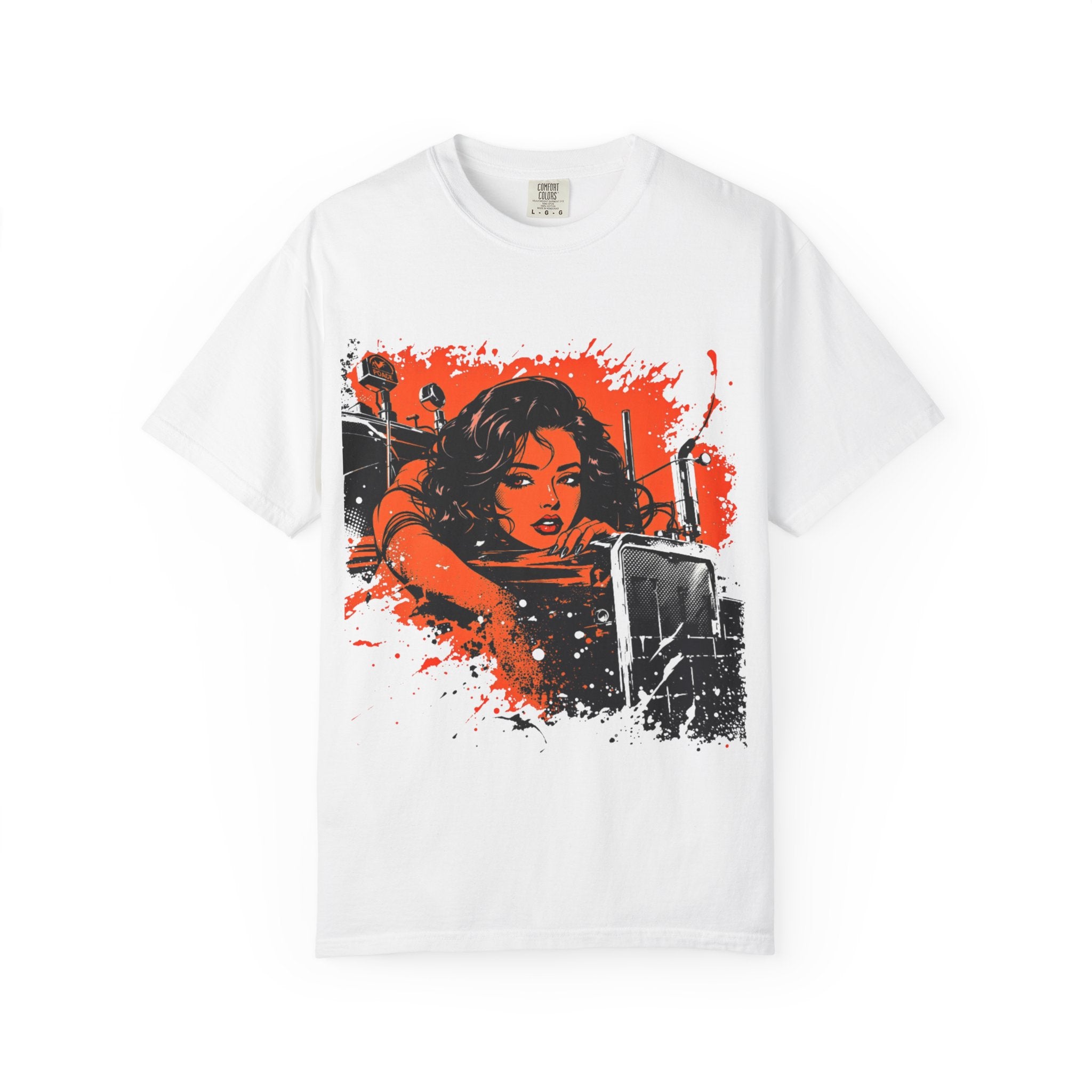 Retro Motorcycle Babe T‑Shirt — Vintage Biker Graphic Tee