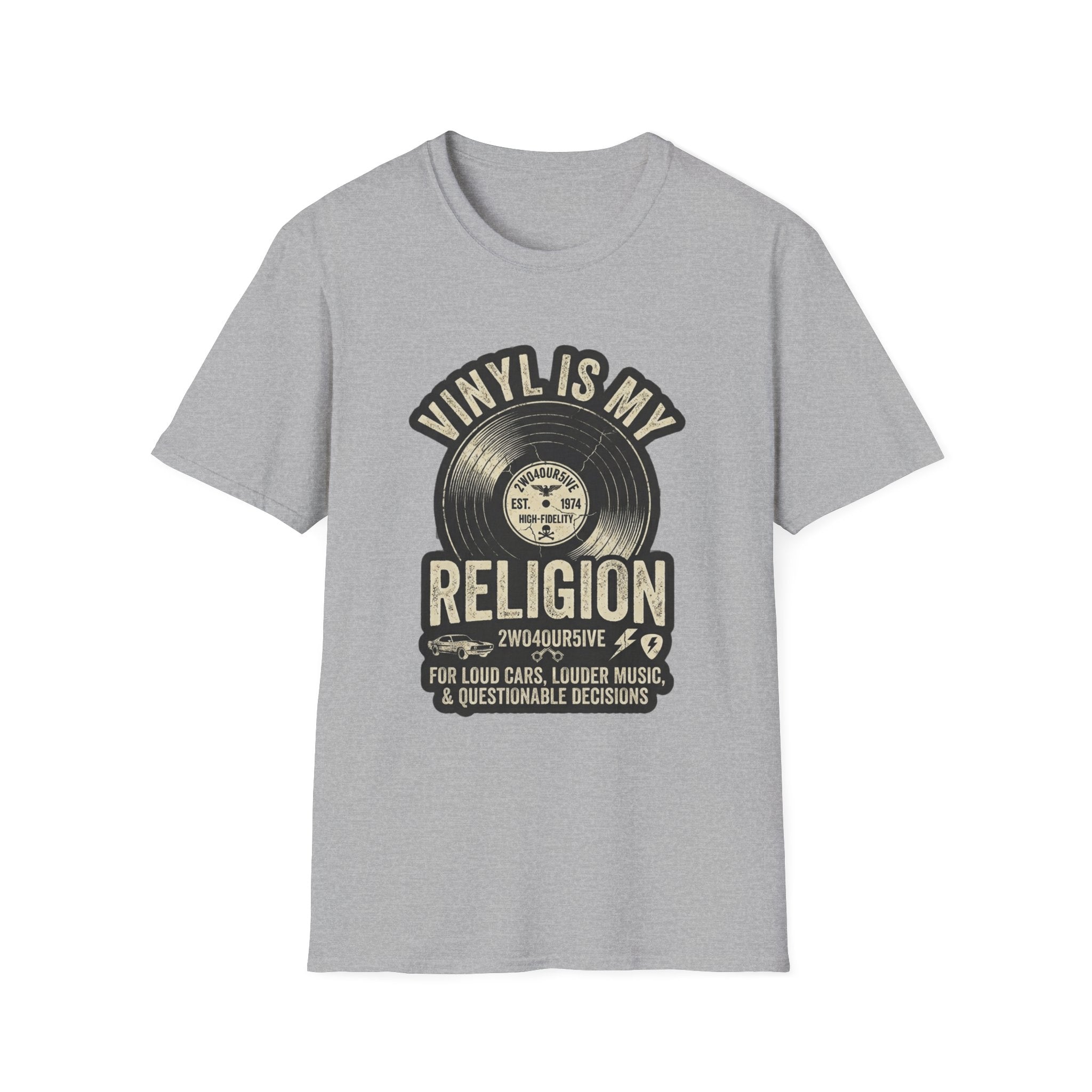 Vinyl Is My Religion T-Shirt — Retro Record Music Lover Tee