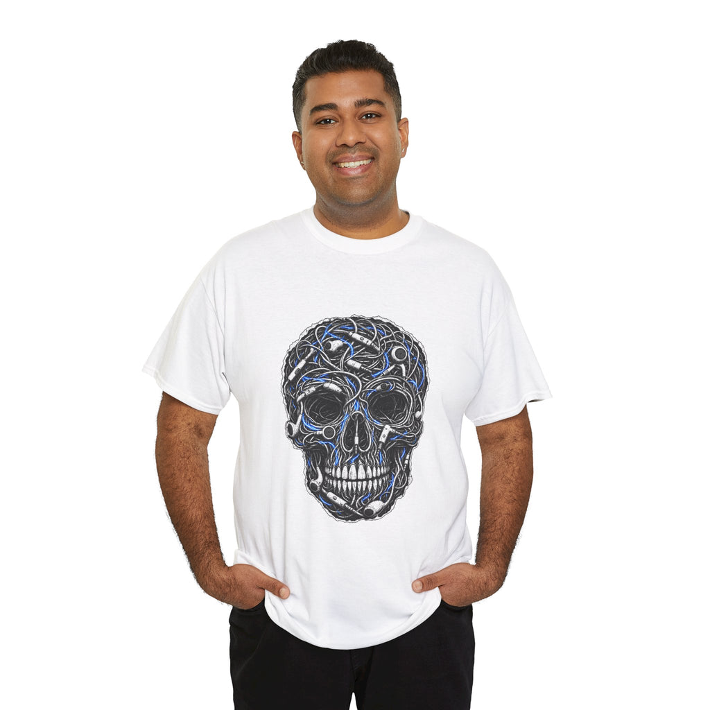 Sketched Celtic Skull Tee – Gothic Skull Graphic T-Shirt