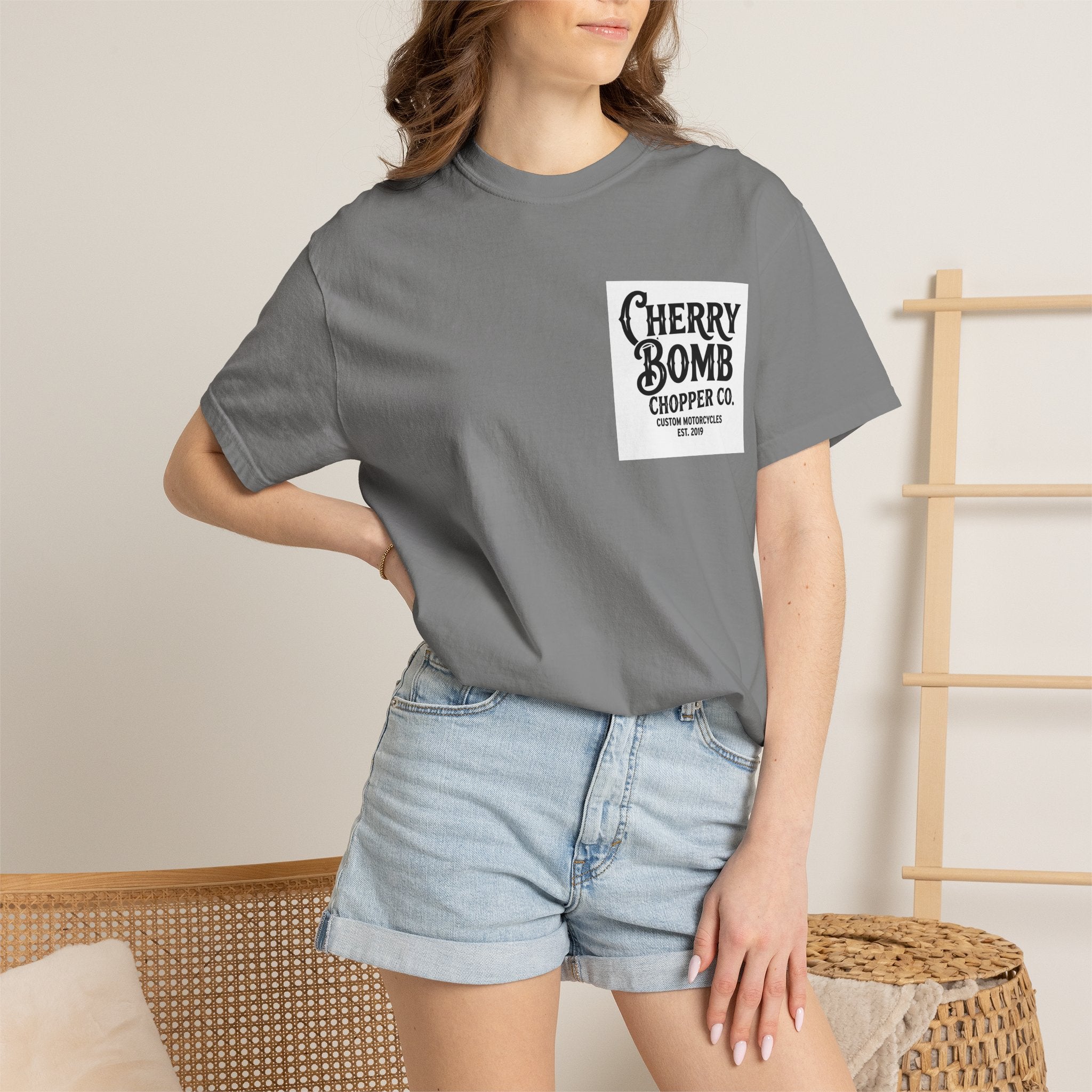Cherry Bomb Chopper Co. Motorcycle T-Shirt