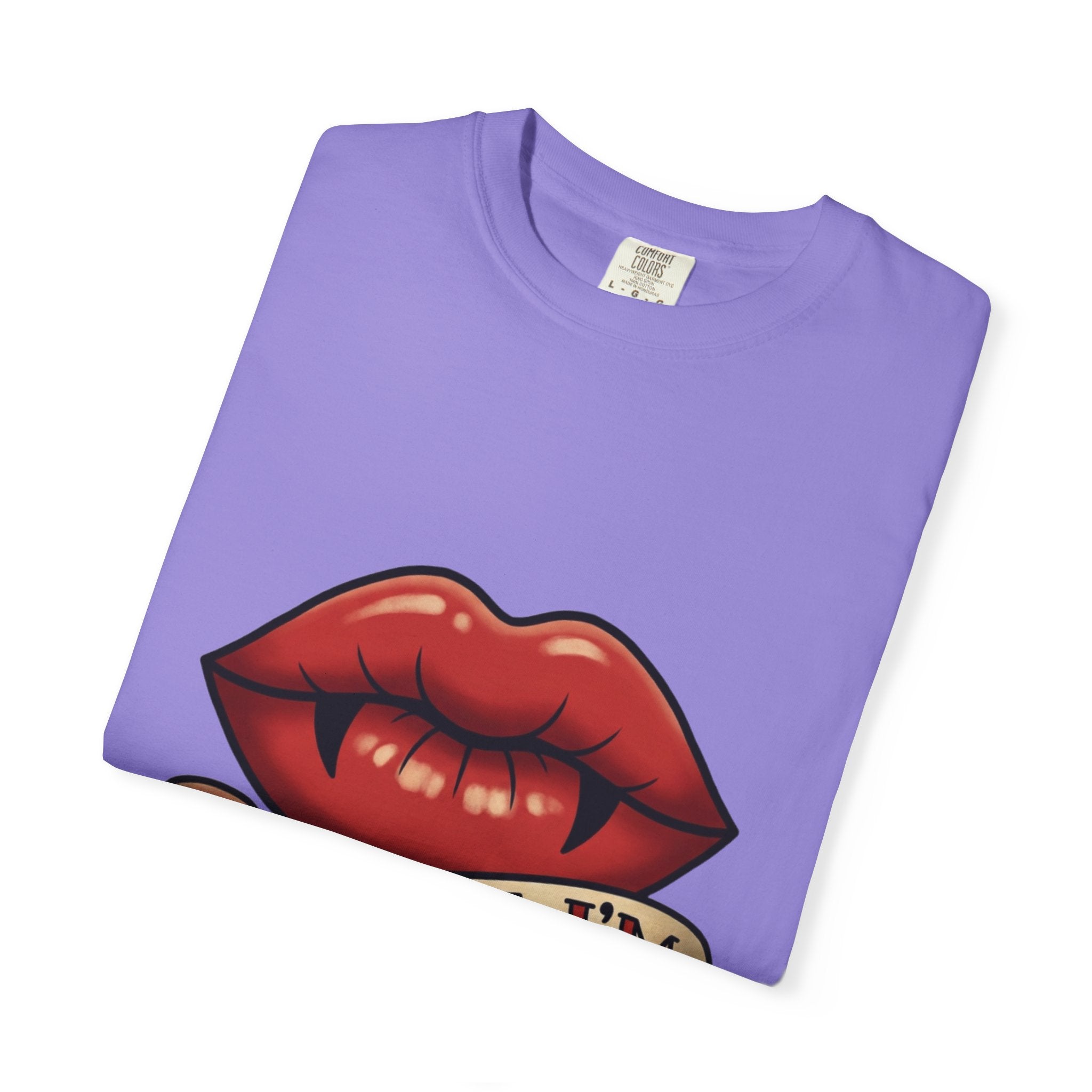 Vintage Tattoo Lips T-Shirt — "Bite Me, I'm Vintage" Graphic Tee