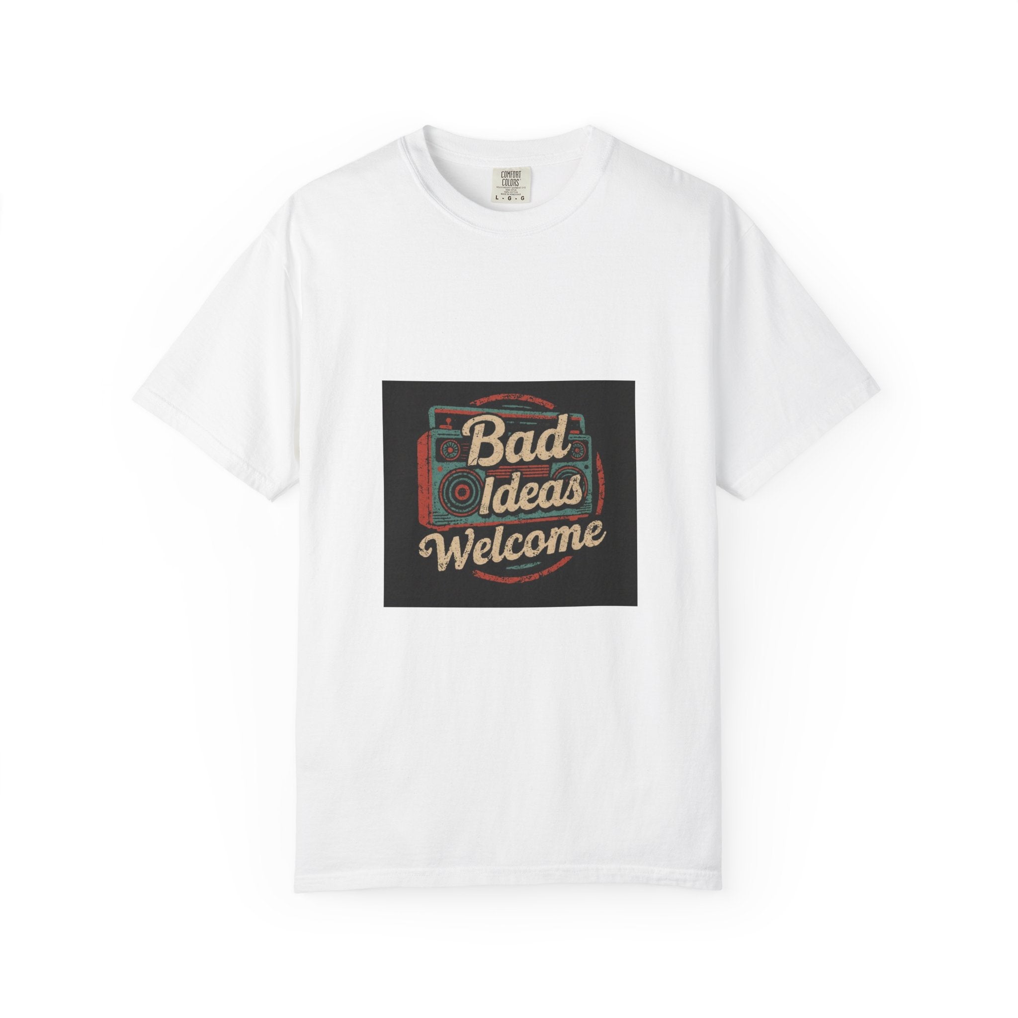 Bad Ideas Welcome T-Shirt — Retro Camera Graphic Tee