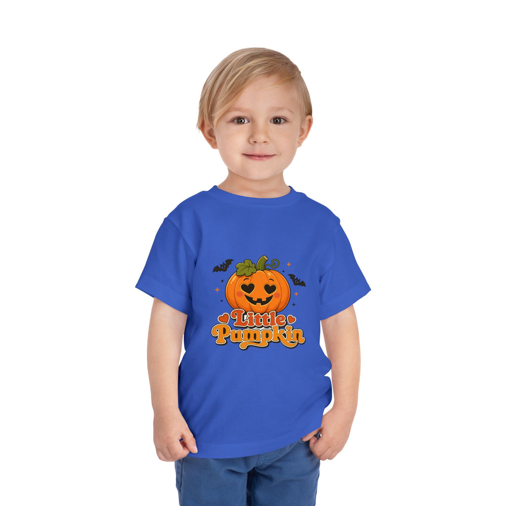 Toddler Tee — "Little Pumpkin" Halloween Jack-o'-Lantern Shirt