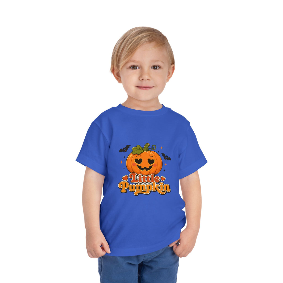 Toddler Tee — "Little Pumpkin" Halloween Jack-o'-Lantern Shirt