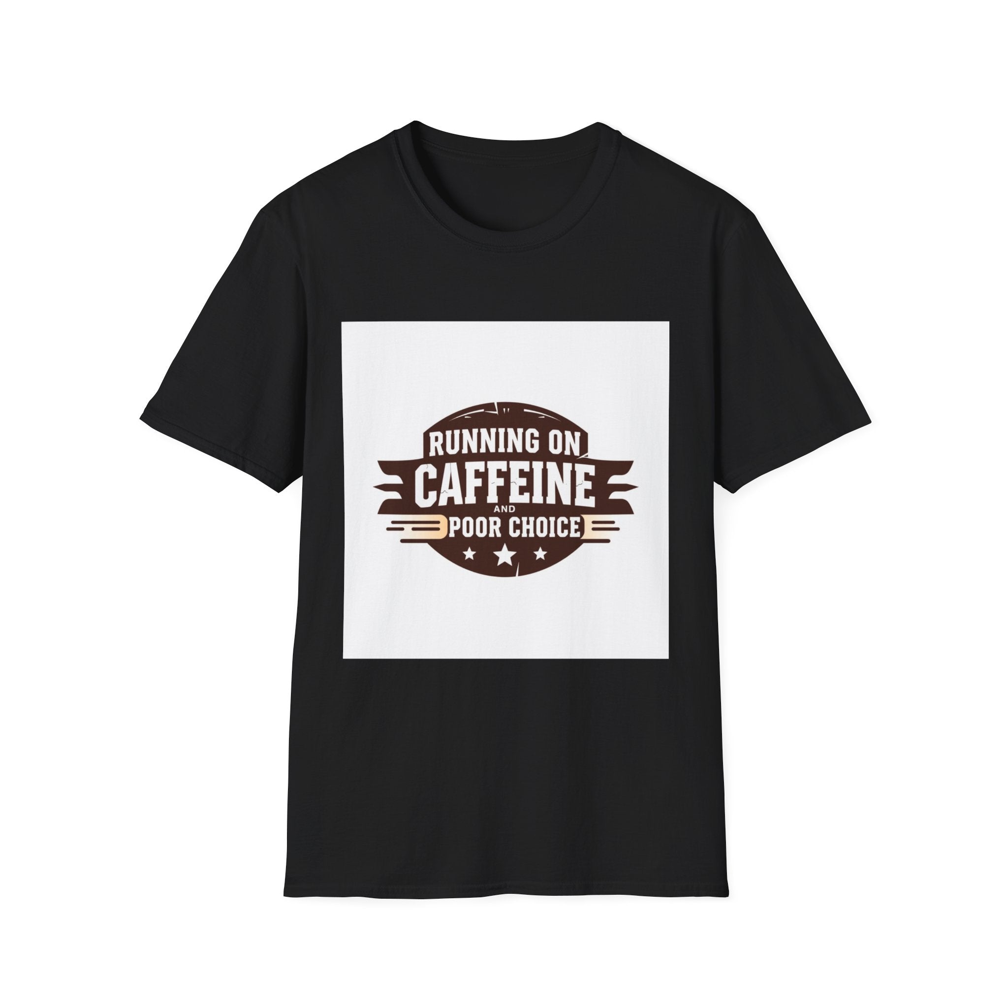 Running on Caffeine T-Shirt — Funny Coffee Lover Tee
