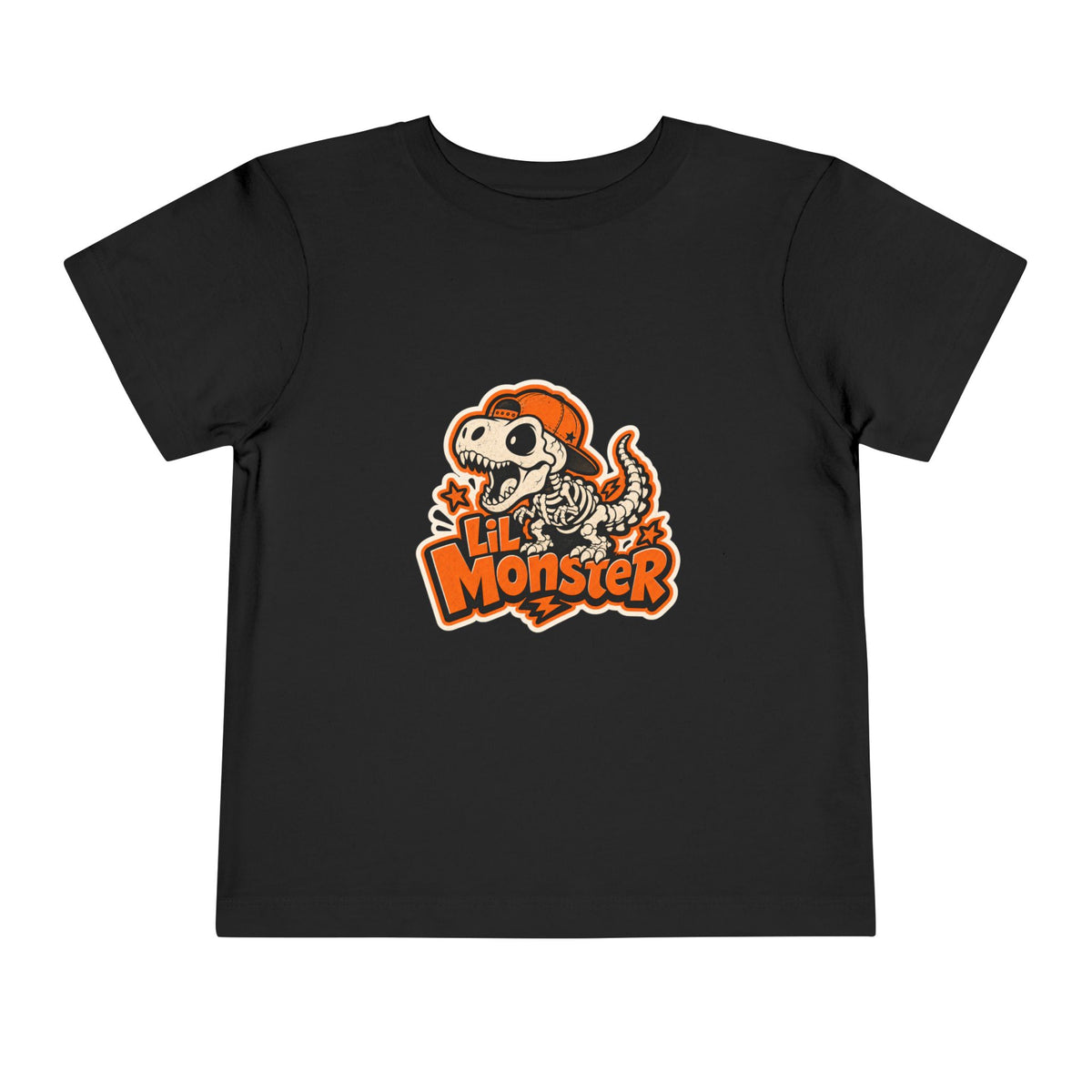 Toddler Tee — 'Lil Monster' Skeleton Dino Graphic, Cute Halloween Shirt for Kids