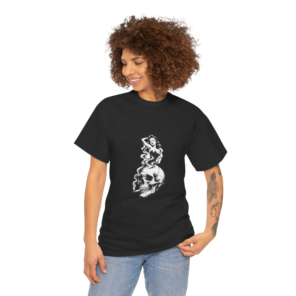 Skull & Pin-Up Graphic Tee