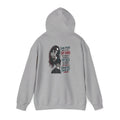 Graphic Hoodie — 'Some People Need to be Hit Hard' Edgy Quote Backprint