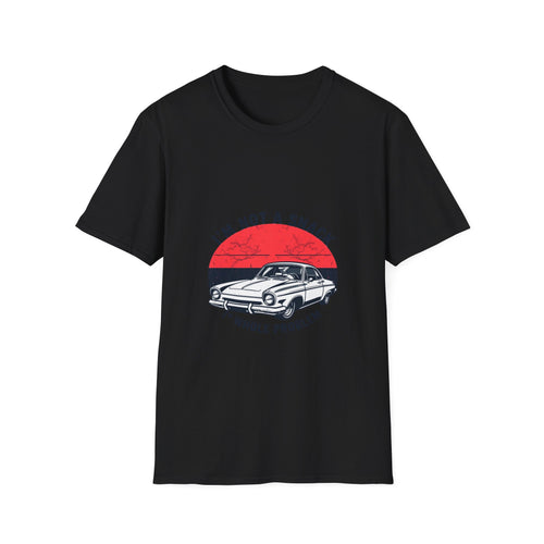 Classic Muscle Car T-Shirt — "I'm Not a Snack, I'm a Whole Problem" Vintage Sunset Tee - 2wo4our5ive Clothing