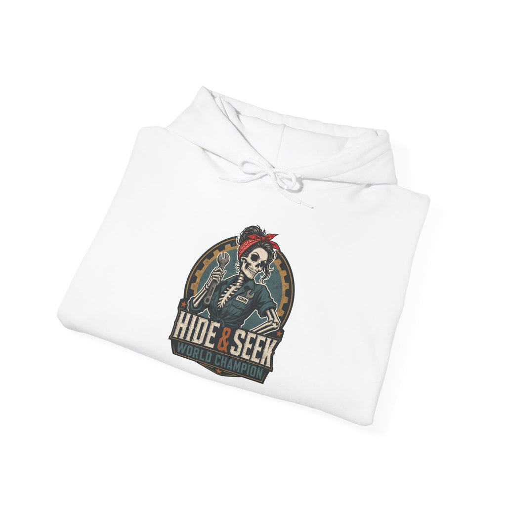 10mm Hide & Seek World Champion Hoodie | Funny Mechanic