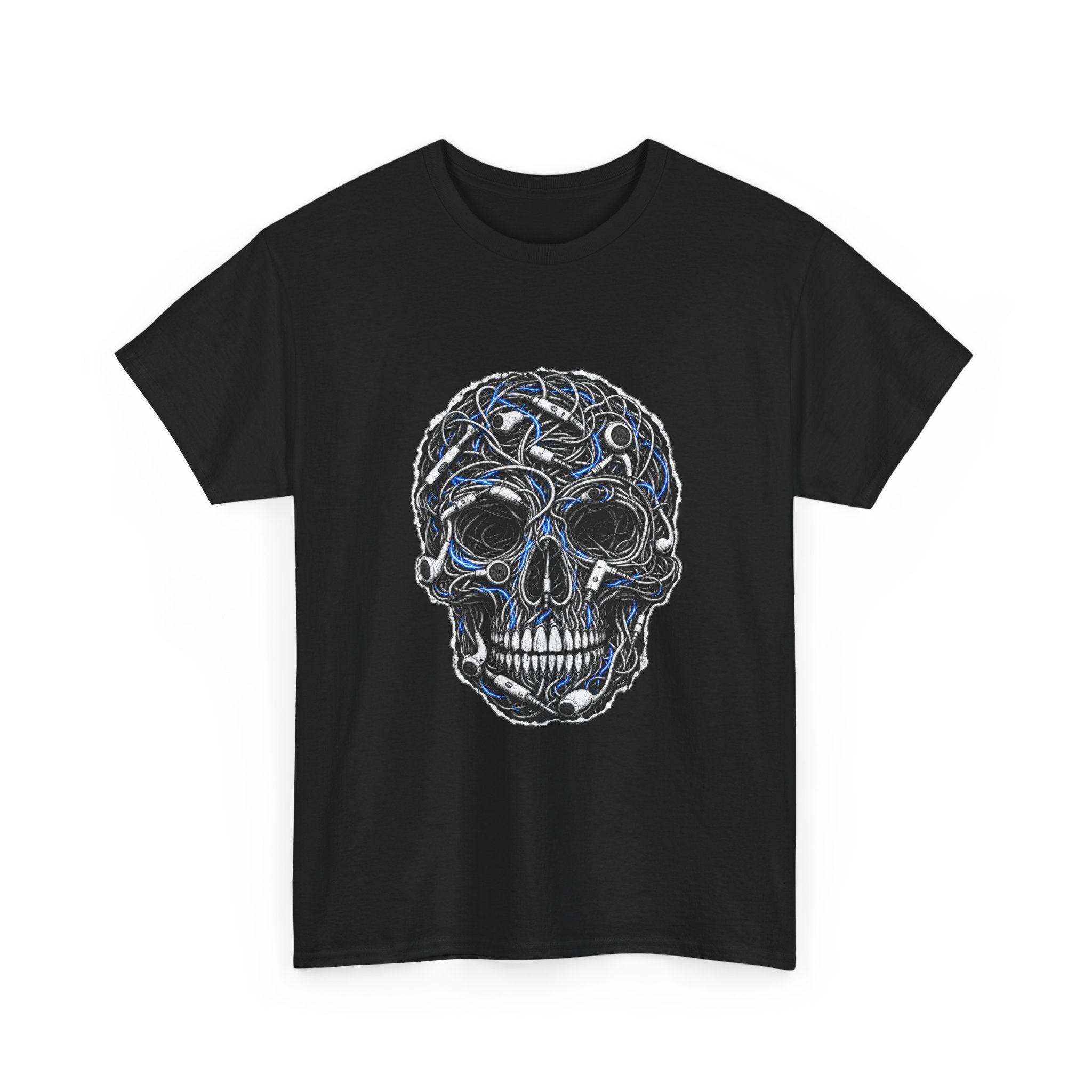 Sketched Celtic Skull Tee – Gothic Skull Graphic T-Shirt