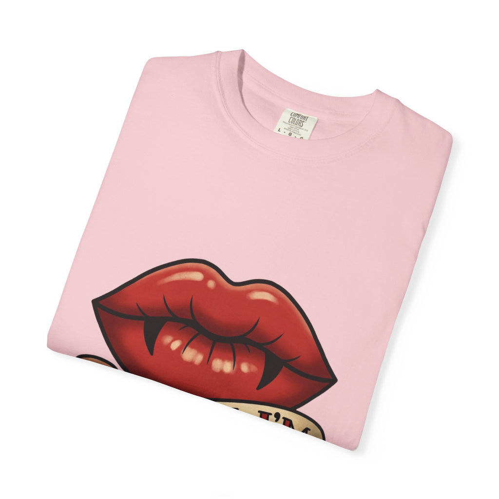 Vintage Tattoo Lips T-Shirt — "Bite Me, I'm Vintage" Graphic Tee