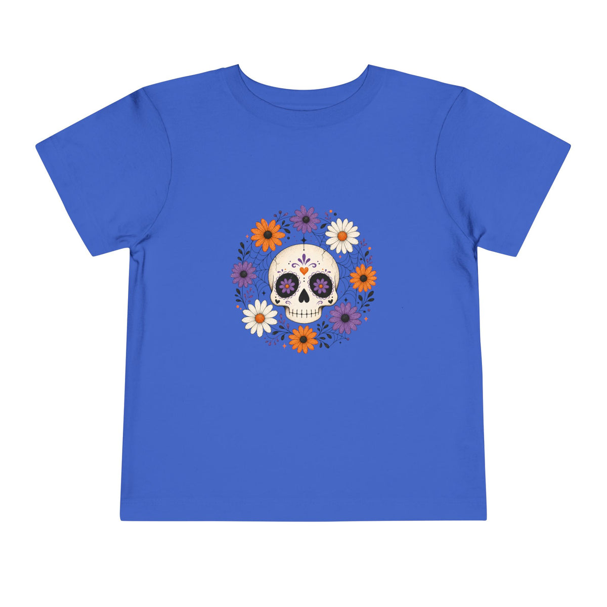 Toddler Tee — Floral Sugar Skull Day of the Dead Kids Shirt