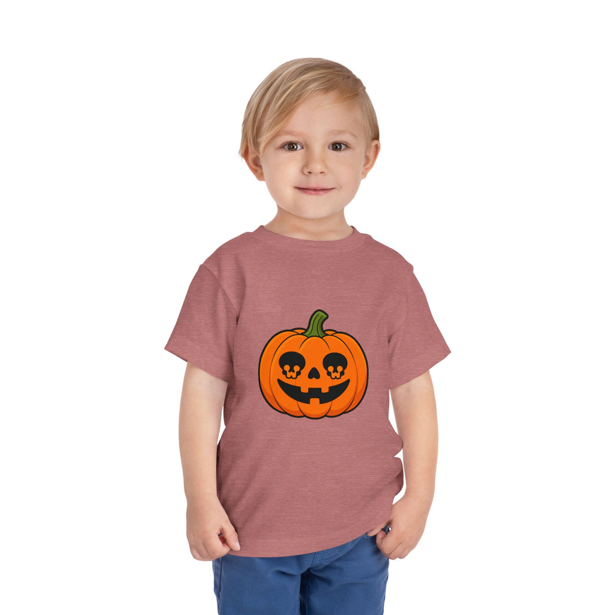 Toddler Pumpkin Jack-O'-Lantern Tee — Cute Halloween Pumpkin Shirt for Kids
