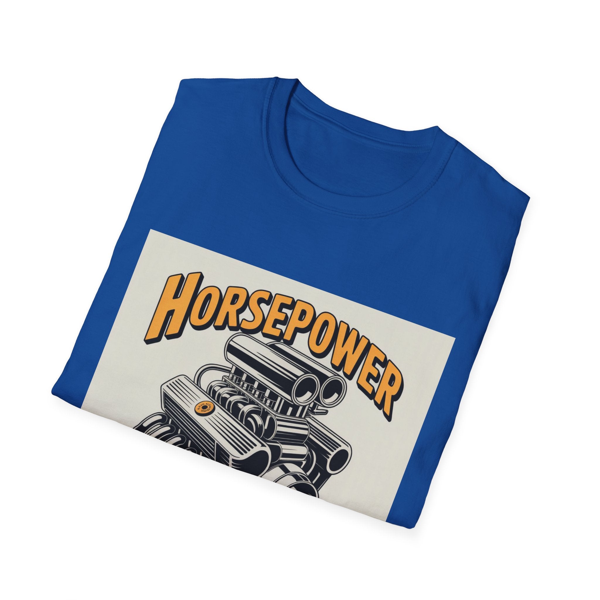 Horsepower Therapy T‑Shirt — Vintage Engine Graphic Auto Mechanic Tee