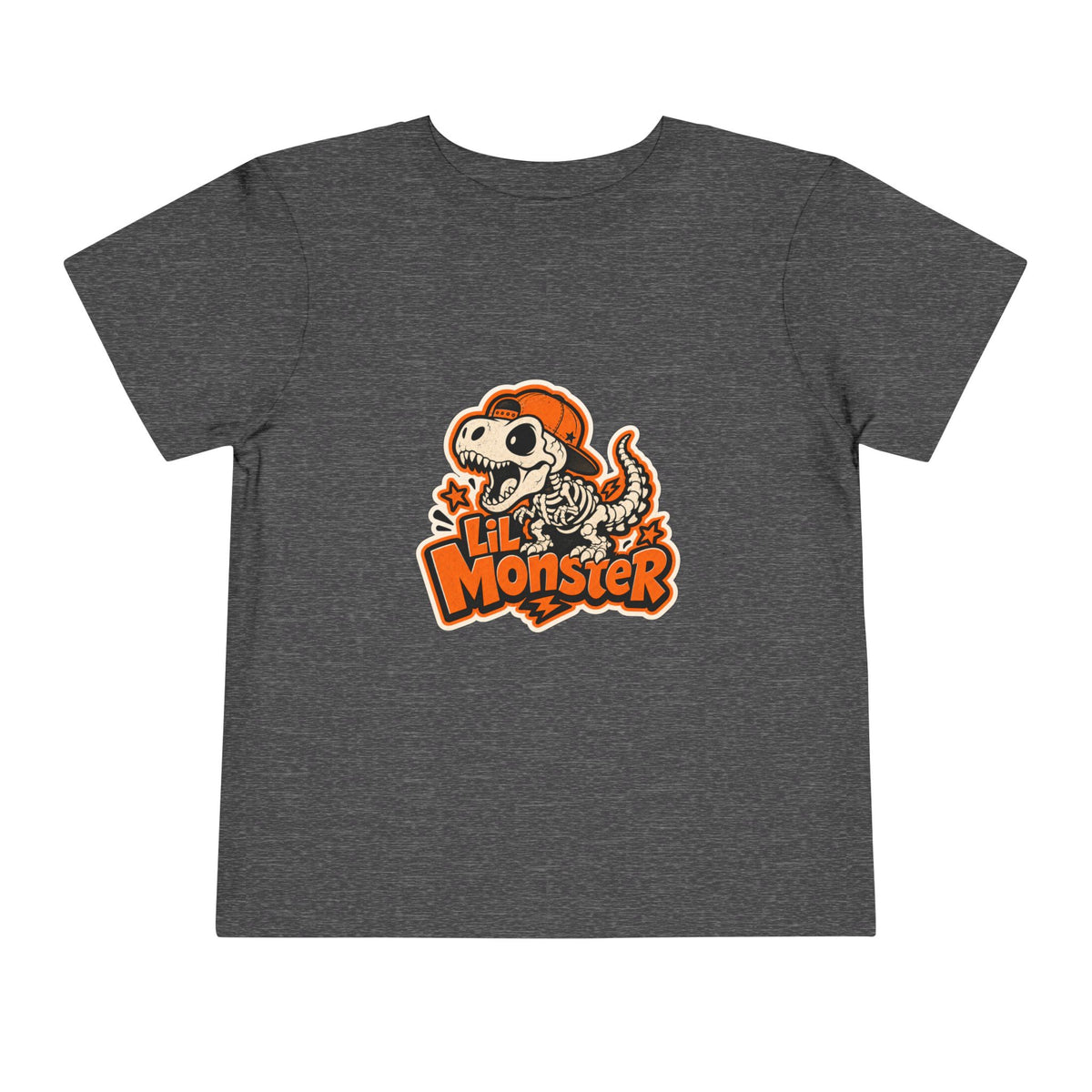 Toddler Tee — 'Lil Monster' Skeleton Dino Graphic, Cute Halloween Shirt for Kids