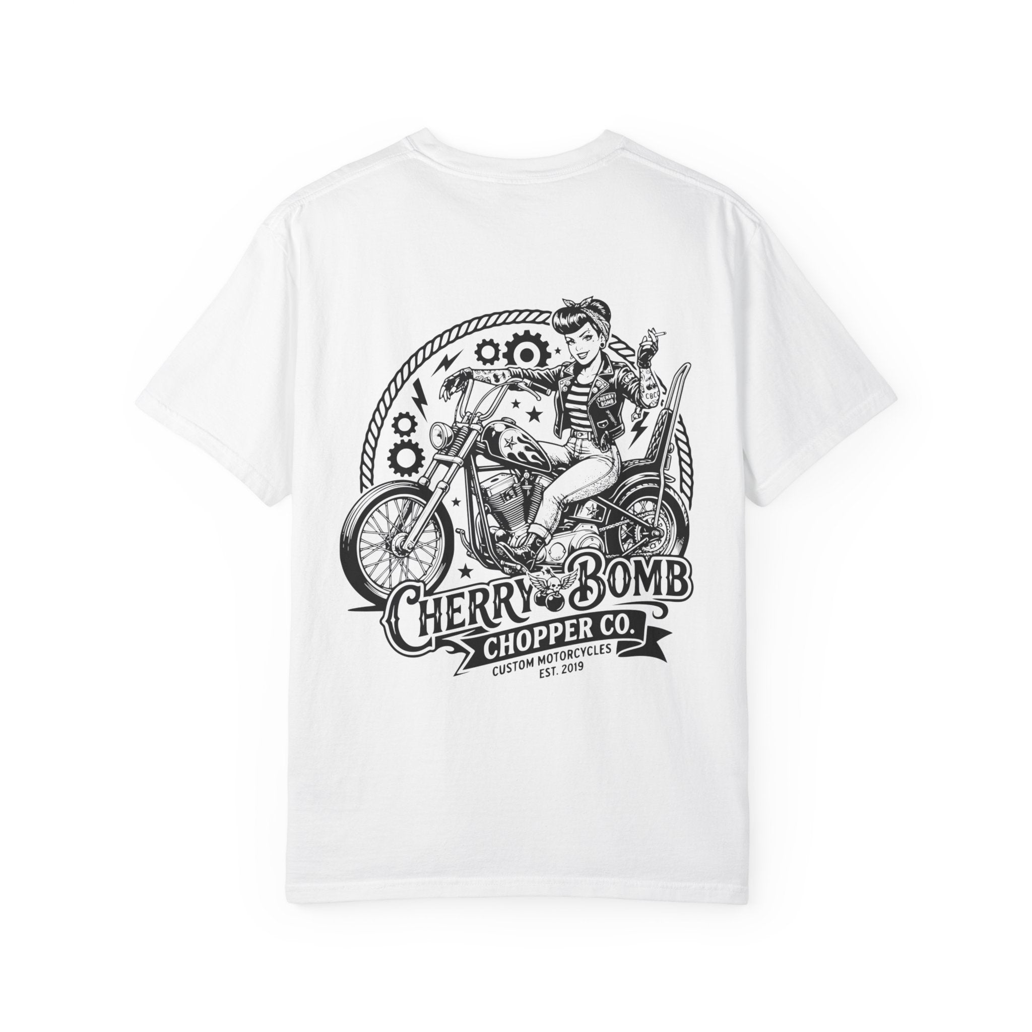 Cherry Bomb Chopper Co. Motorcycle T-Shirt